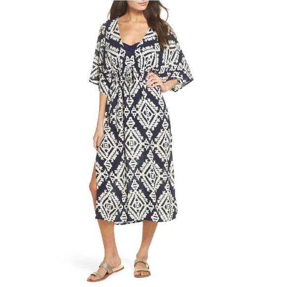 Tory Burch Tapestry Geo Beach Dress - Picture 1 of 4